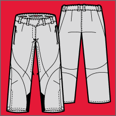 nordica apparel, womens, line drawing, outdoor apparel